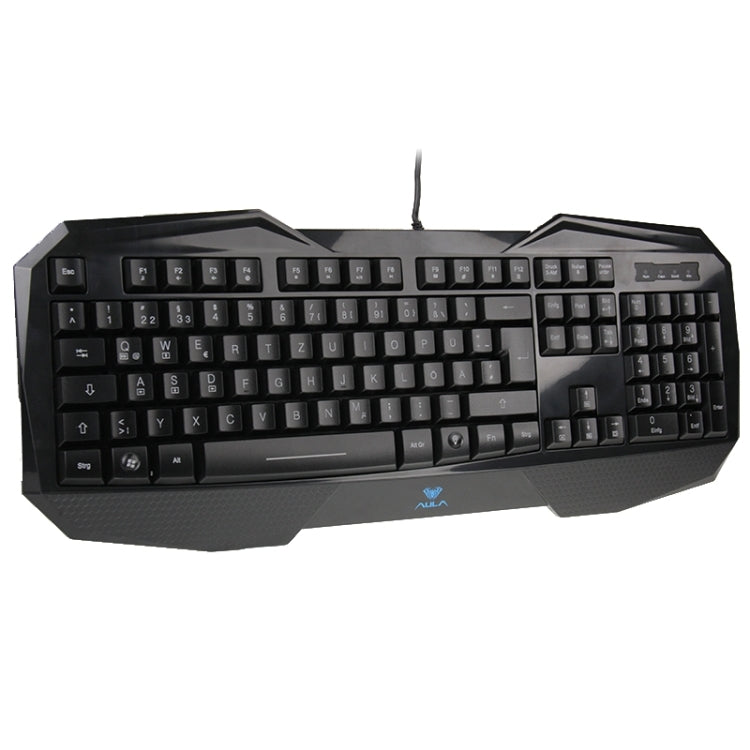 Sandsberg | Aula Killing Soul Behead Series Verdrahtete USB Stille / Rutschfeste QWERTZ-Tastatur mit Blu-ray-Hintergrundbeleuchtung + 500-1000Hz Rückgabefrequenz 7D Gaming Maus Combo-Kit, Deutsche Sprache Tasten
