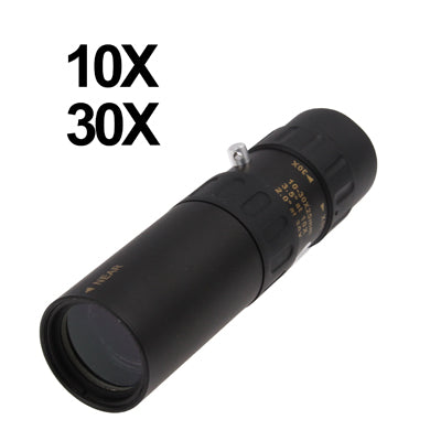 Sandsberg | 10-30 x 25mm Telescope Monokular für Rucksackreisen / Wandern (Schwarz)