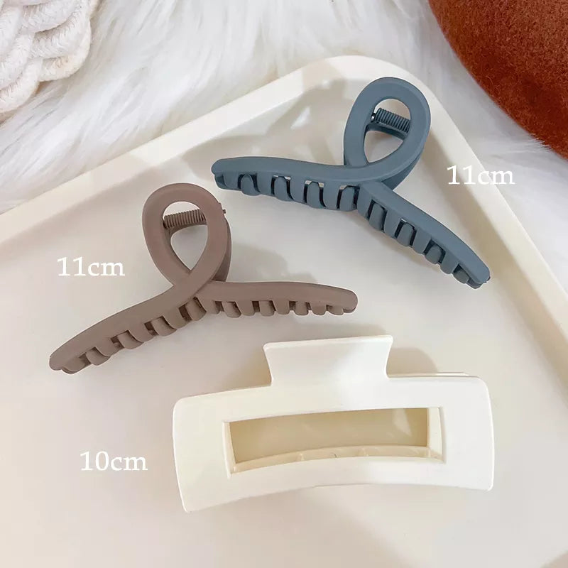 Kopfbedeckung Set Neue Damenmode Krallenclip Kaffee Schwarz Acryl Große Haarklammer Koreanisch Für Mädchen Clip Barrette Haarschmuck