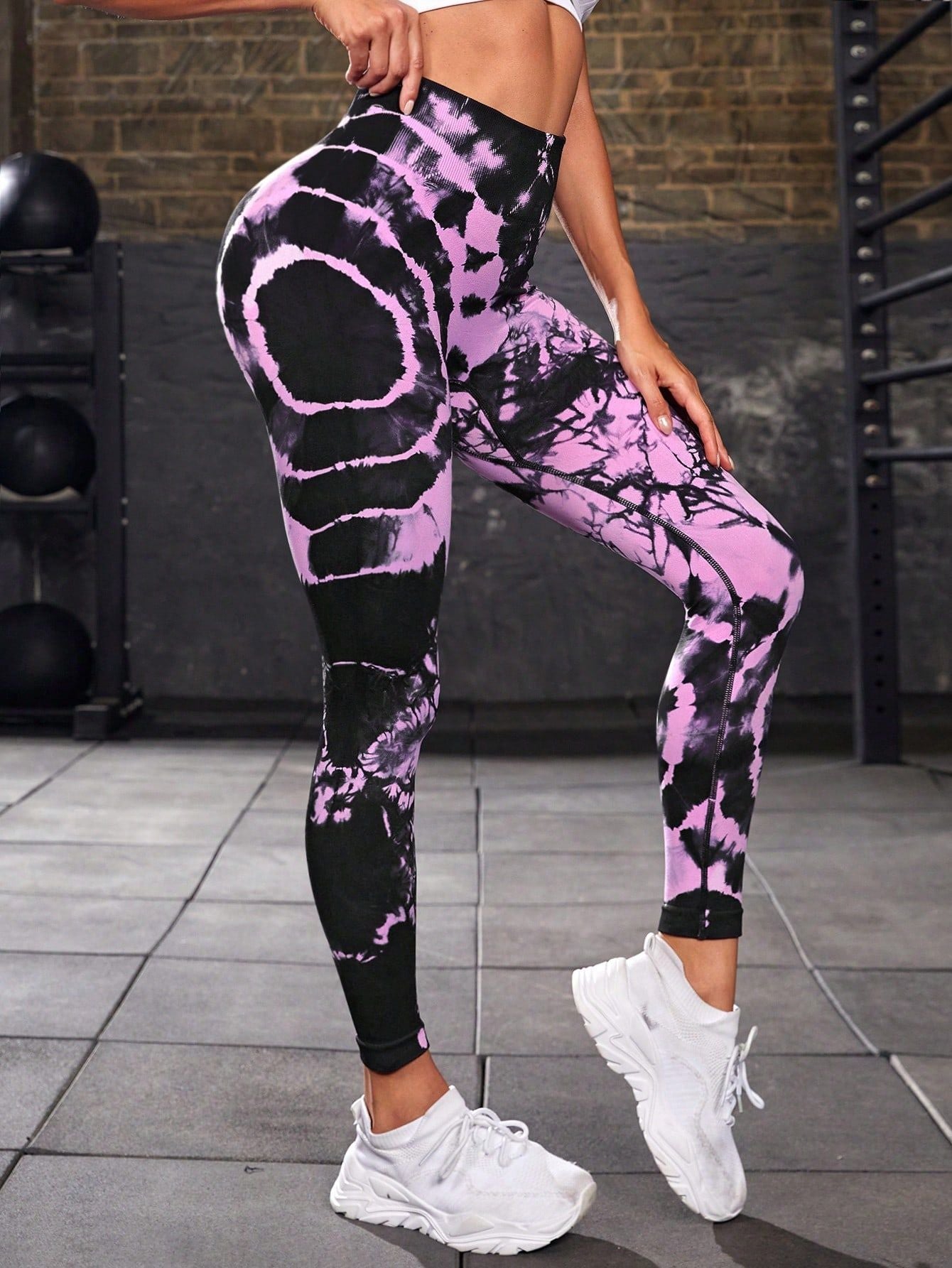 Frauen Druck Nahtlose Hose Leopard Hohe Taille Leggings Dünne Fitness Hose Push-Up Leggings Sporthose Gym Workout Leggings
