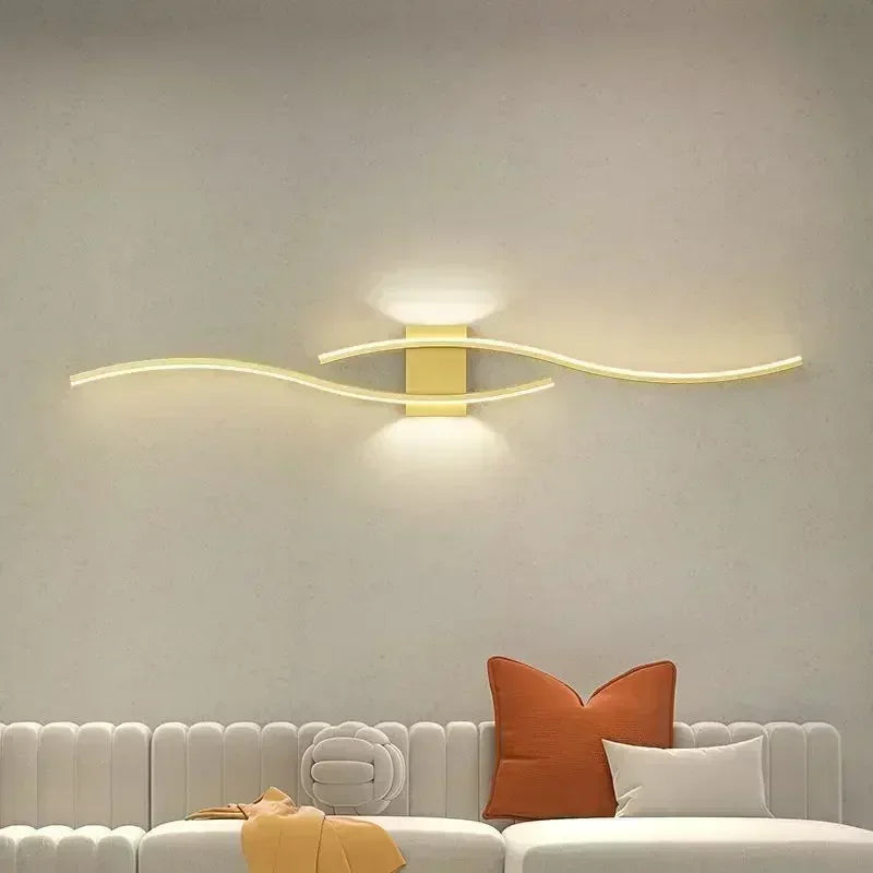 Moderne LED-Wandleuchte – Wandbeleuchtung für Wohnzimmer, Schlafzimmer und Flur – Stilvolle Innenraumbeleuchtung