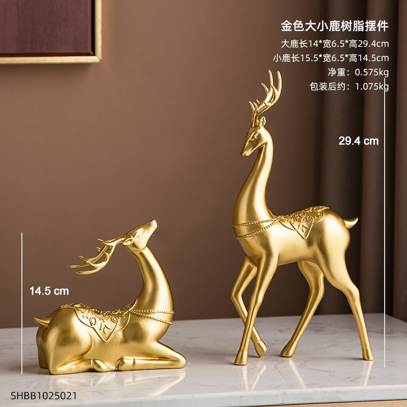 Goldene dekorative Tierstatue