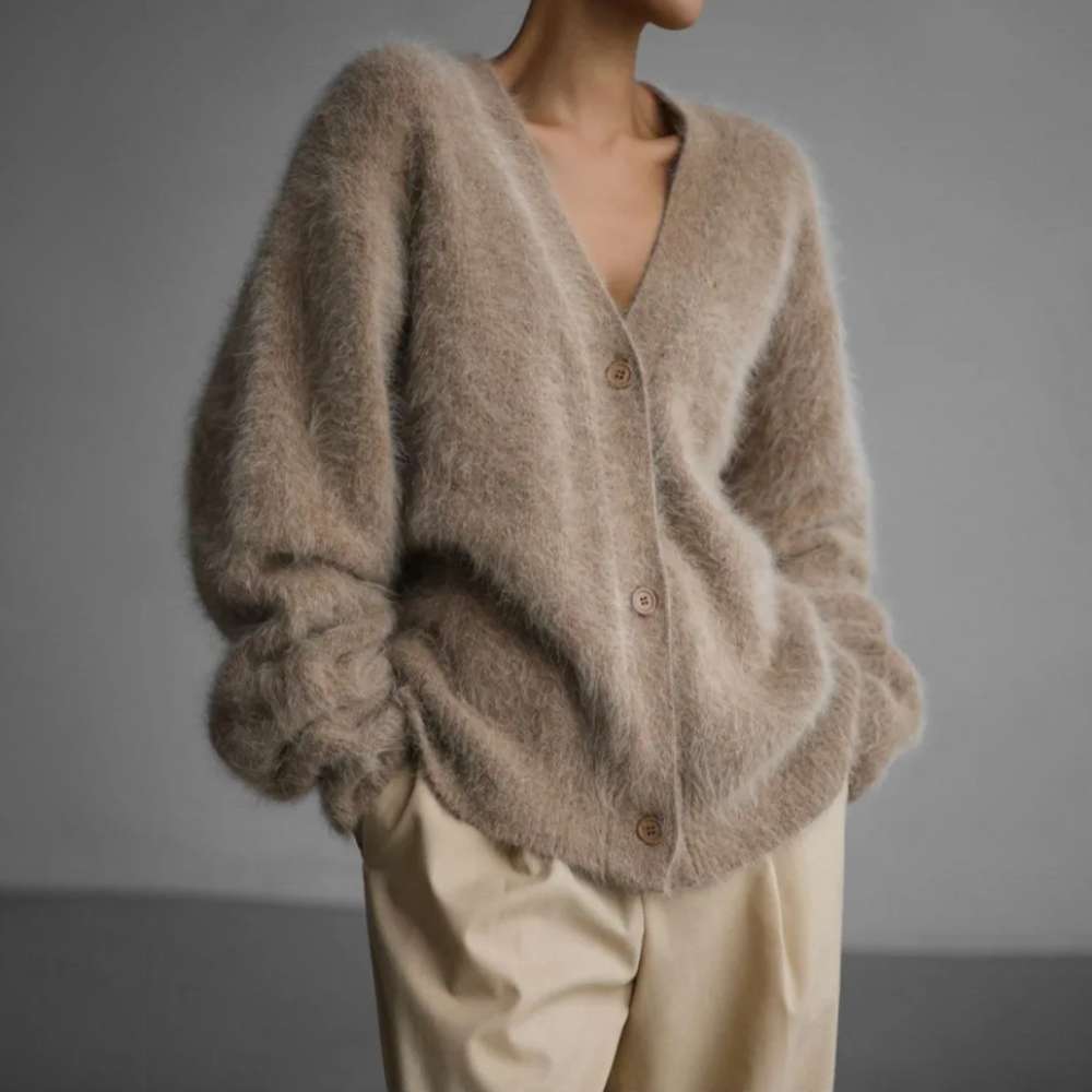 Bequeme Kaschmir-Weste mit Oversized-Schnitt