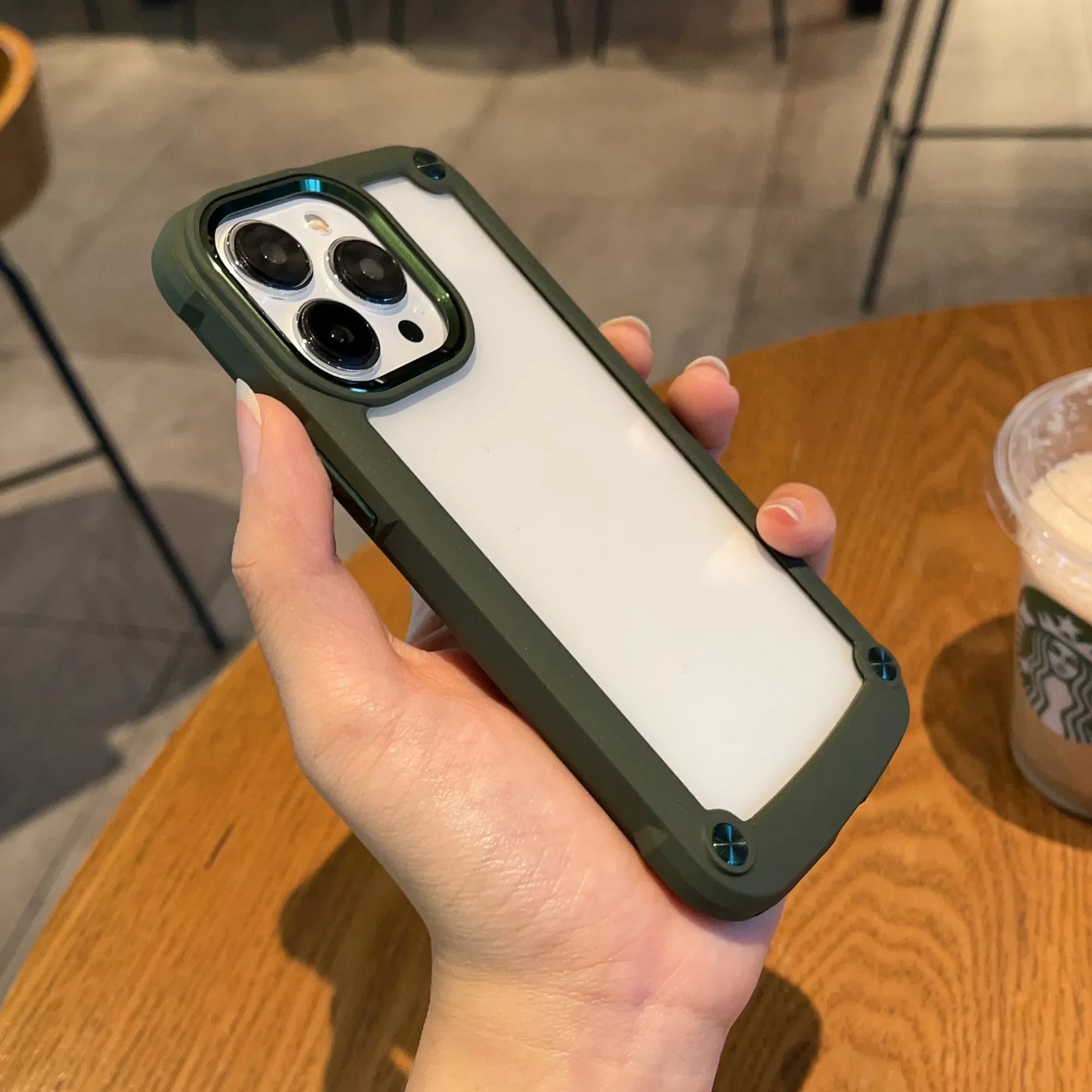 Stoßfestes Armor Bumper Case für das iPhone