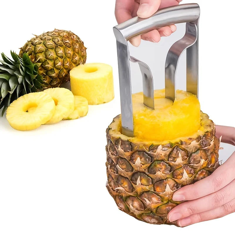 Edelstahl Ananas Fleischentferner und Kern-Schäler - Schnelles und einfaches Ananasmesser