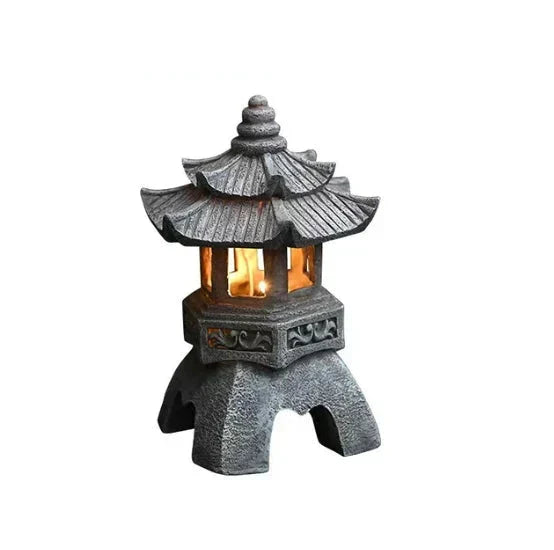 Japanische Gartenlaterne – Wetterfeste LED-Außenbeleuchtung für Zen-Gärten