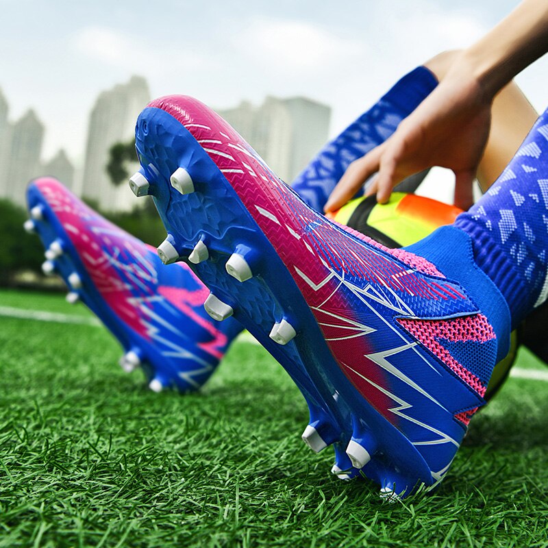 Fußballschuhe ohne Schnürsenkel Professionelle Fußballschuhe Herren Atmungsaktive Fußballschuhe Rutschfest Outdoor Training