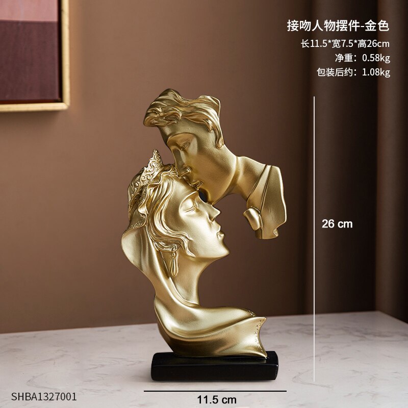 Goldene dekorative Tierstatue