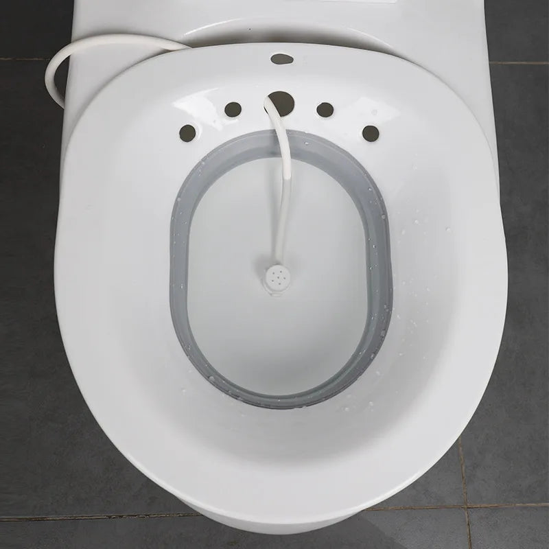 Toiletten-Hämorrhoiden-Sitzbad für Postpartums- und schwangere Frauen - Faltbar, hängend, großvolumige private Pflege-Lösung