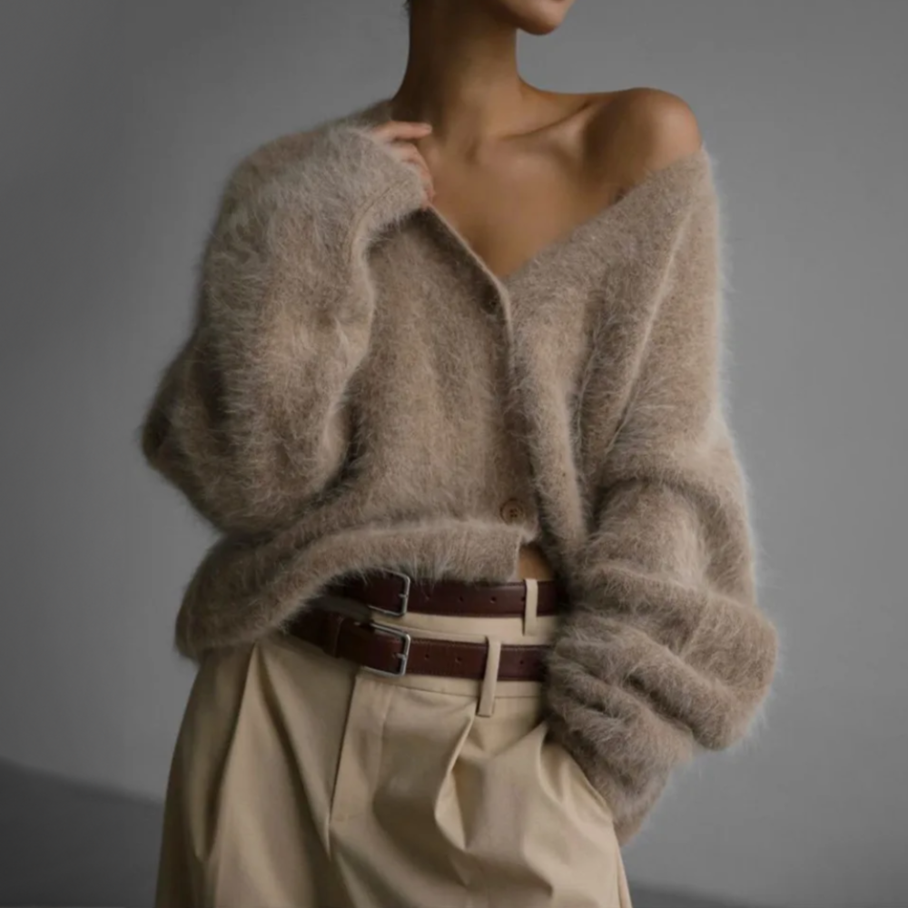 Bequeme Kaschmir-Weste mit Oversized-Schnitt