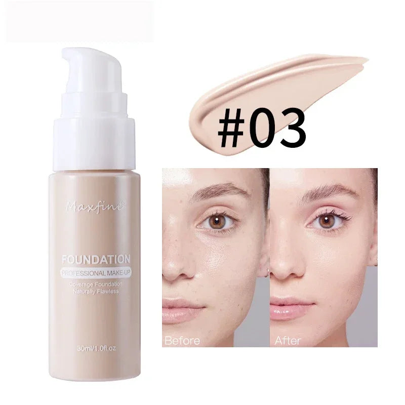 Sandsberg | Flüssige Gesichtsfoundation Creme Öl-Kontrolle BB Creme Matte Basis Aufhellende Concealer Langanhaltende Vollabdeckung Damen Make-up Kosmetik