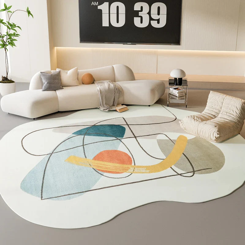 Sandsberg | Sara Luxe Irregulärer Pink Fluffy Teppich – Weich und stilvoll für Schlafzimmer und Wohnzimmer