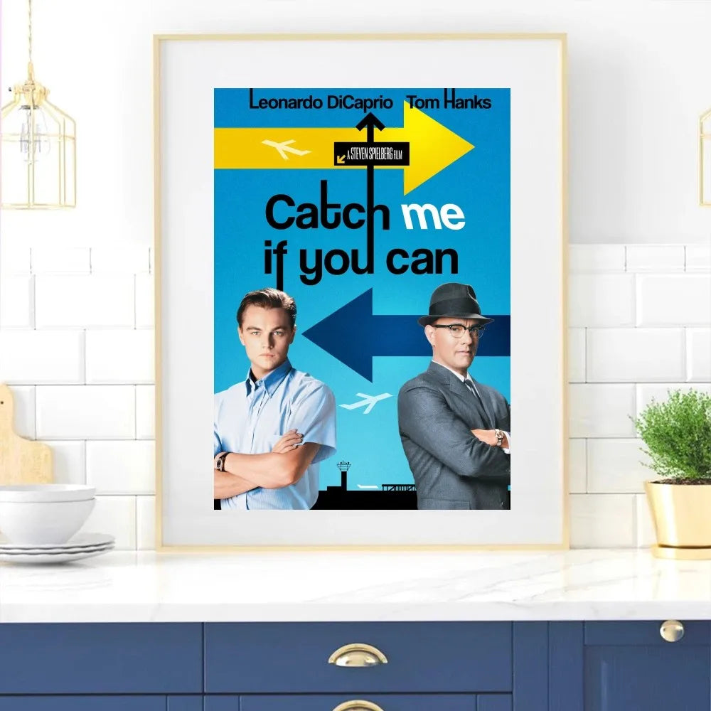 Film Catch Me If You Can Poster Zuhause Zimmerdekoration Wohnzimmer Schlafzimmer Ästhetische Kunst Wandmalerei Aufkleber