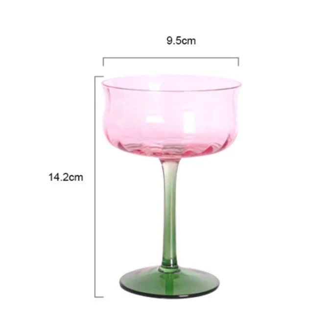 Glaswaren - Pink, Blau