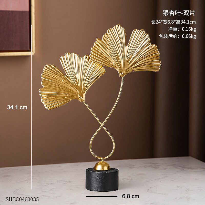 Goldene dekorative Tierstatue