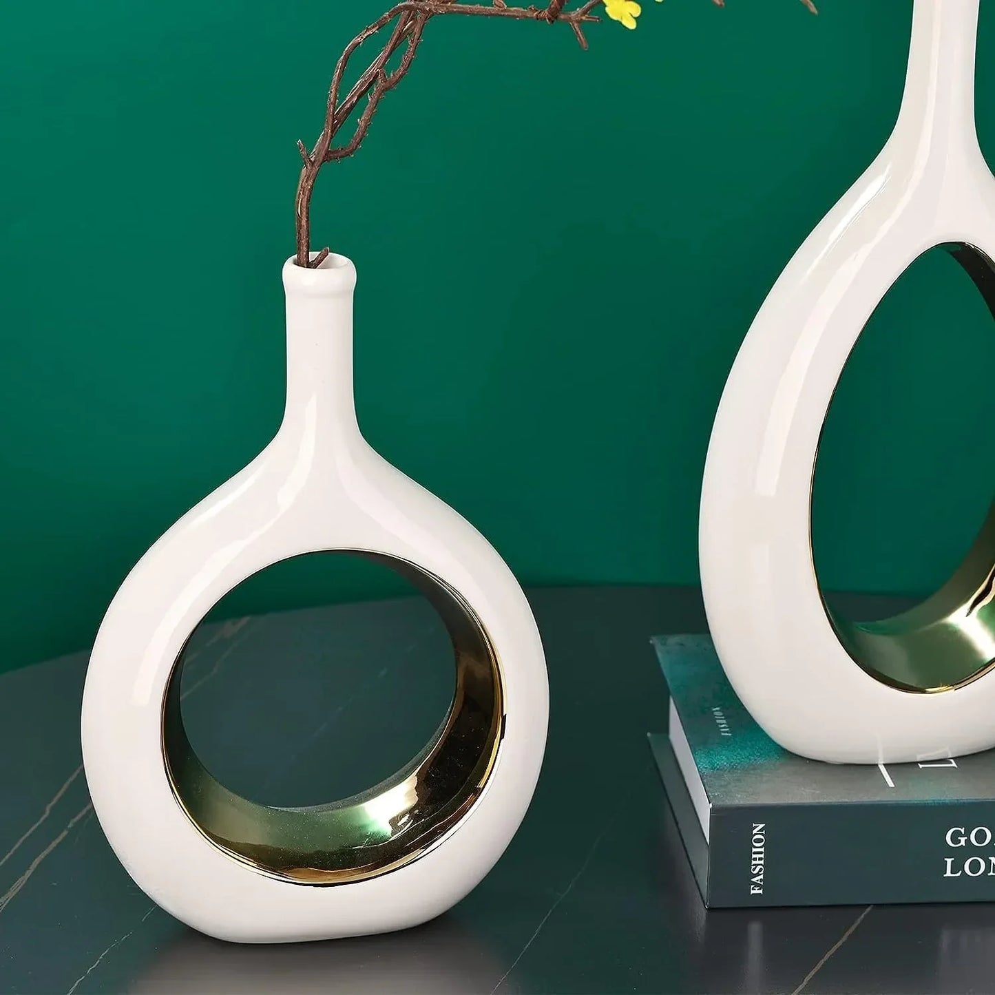 Moderne Hohllipse Vase