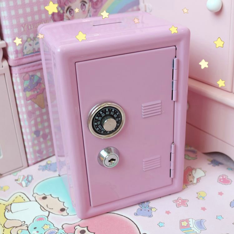 Kleine pinke Safe