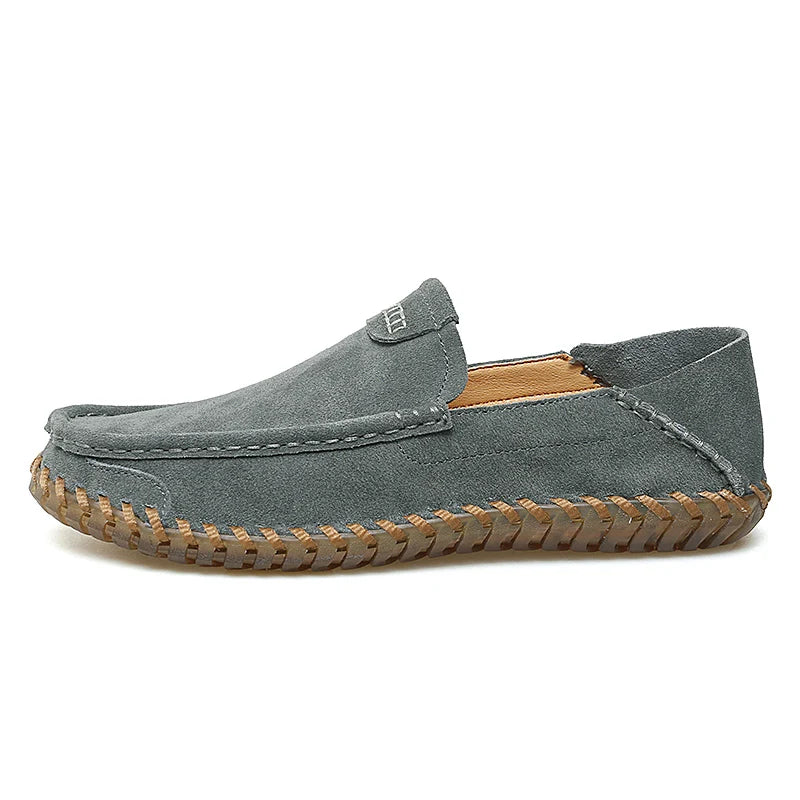 Goldene Setzlinge Freizeit Schuhe Herren Partystiefel Kuh Wildleder Leder Driving Flats Leichtgewicht Freizeit Sozial Mokassin