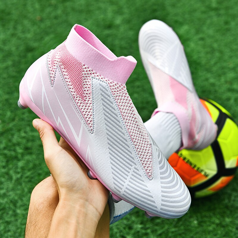 Fußballschuhe ohne Schnürsenkel Professionelle Fußballschuhe Herren Atmungsaktive Fußballschuhe Rutschfest Outdoor Training