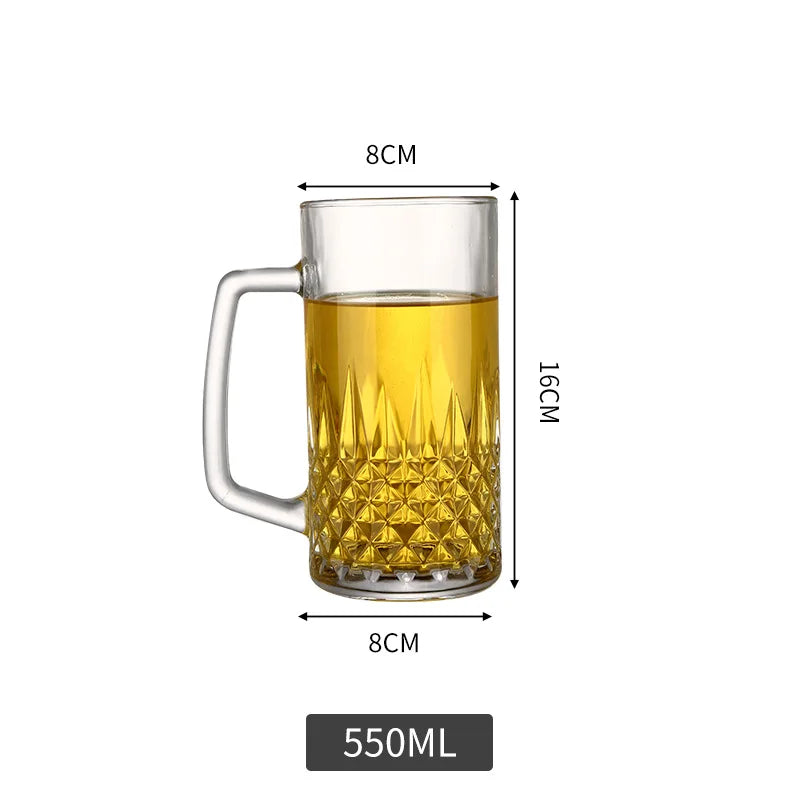 20 - 40oz (600-1200ML) Dickes Glas Hochkapazitäts Transparentes Bierkrug