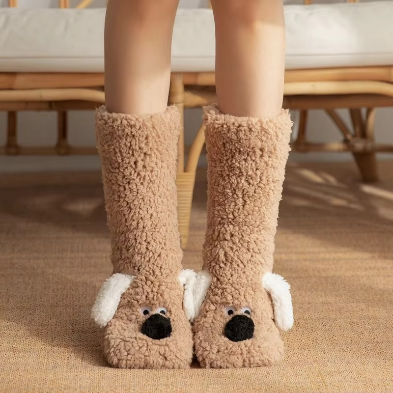 Sandsberg | Luxuriöse Samt-Koralle Fleece-WinterSocken für Damen