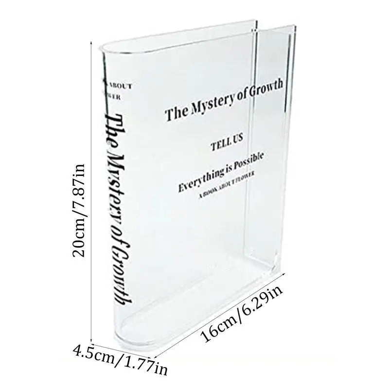 Klares Buchvase "Das Geheimnis des Wachstums"