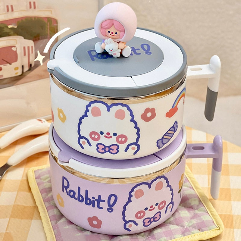 Bunny Ramen Schüssel mit Deckel