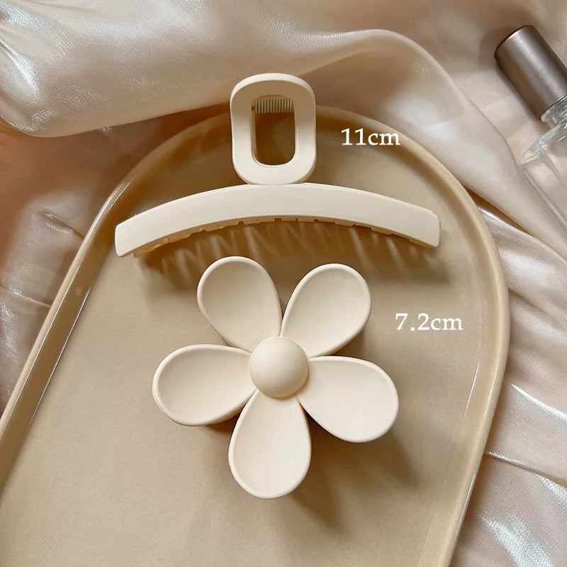 Kopfbedeckung Set Neue Damenmode Krallenclip Kaffee Schwarz Acryl Große Haarklammer Koreanisch Für Mädchen Clip Barrette Haarschmuck