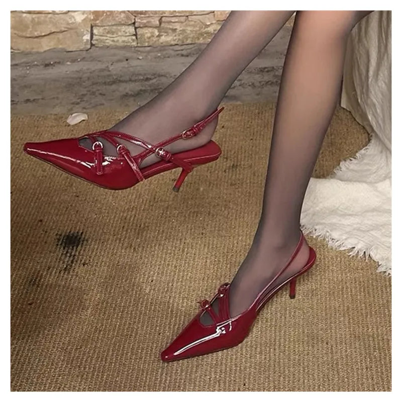 Patentleder Quadratzehen Damen Pumps 6cm hohe Absätze Elegante Frühling Sommer Büro Damen Schuhe
