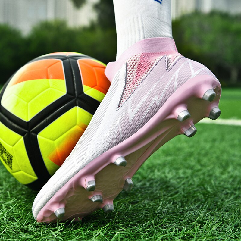 Fußballschuhe ohne Schnürsenkel Professionelle Fußballschuhe Herren Atmungsaktive Fußballschuhe Rutschfest Outdoor Training