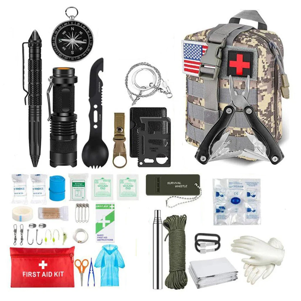 Survival Erste-Hilfe-Set Molle Tasche Outdoor-Ausrüstung Notfall-Kits Trauma-Tasche Für Camping Jagd Abenteuer Survival-Set
