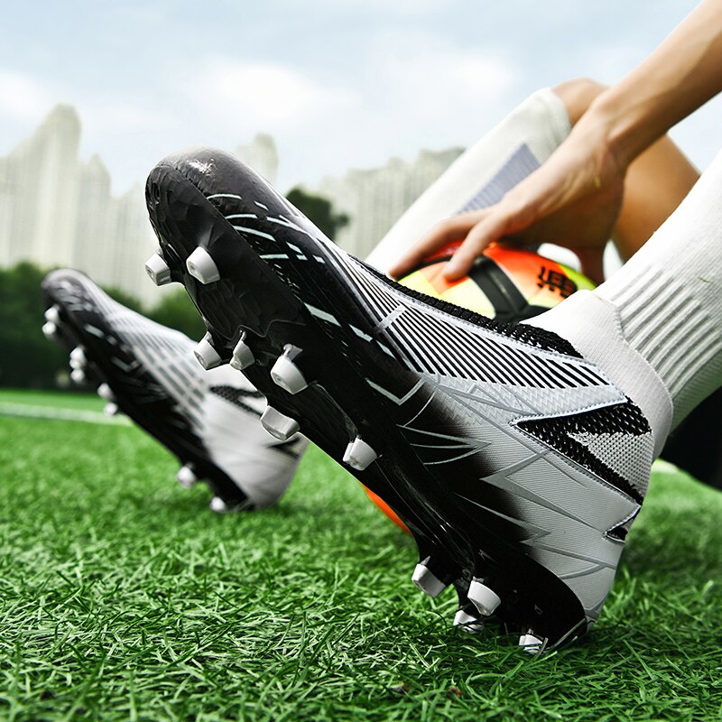 Fußballschuhe ohne Schnürsenkel Professionelle Fußballschuhe Herren Atmungsaktive Fußballschuhe Rutschfest Outdoor Training