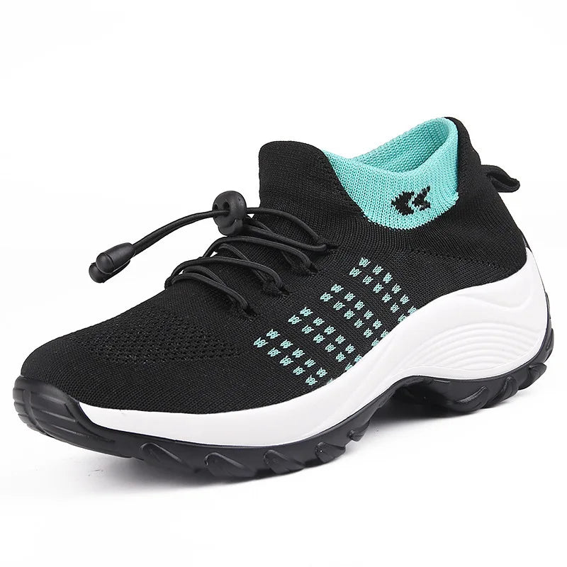 Sneakers Damen Orthopädische Sneakers Damen Plattform Weiß Schwarz Rot Sportschuhe Damen Freizeitschuhe