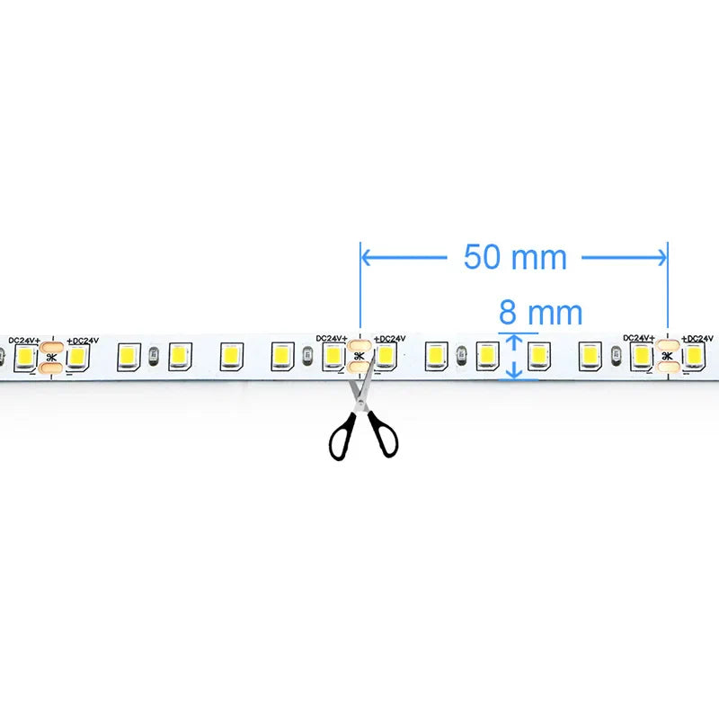 Sandsberg | 20M Flexibler LED-Streifen 2835 DC24V - 120 LEDs/m für die Haushaltsbeleuchtung