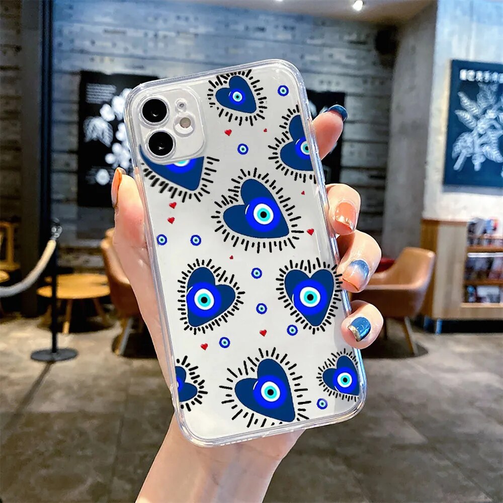 Transparente Handyhülle mit Lucky Eye-Print (V2)