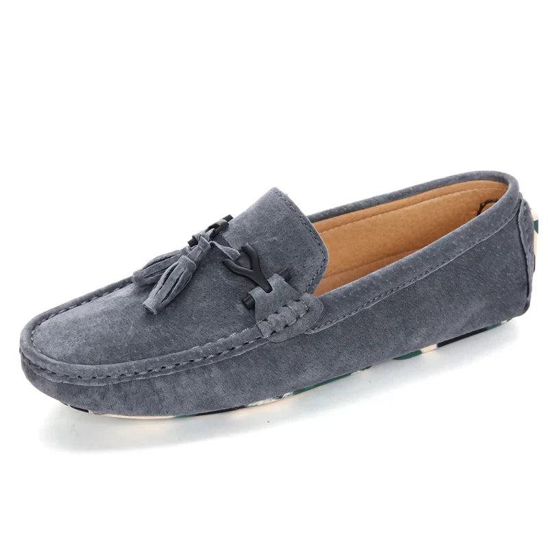 Quasten Loafer Herren Wildleder Luxus Schuhe Freizeit Slip-On Mokassin Fahren