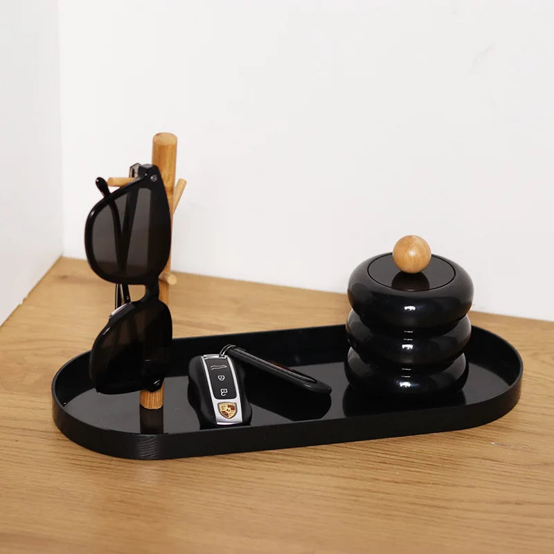 Nordic Branch Aufbewahrungsschale Wohnzimmer Veranda Schlüsselhalter Kleinkram Schreibtisch Kosmetik Aufbewahrungsschale Tragbare Snacktabletts Dekoration