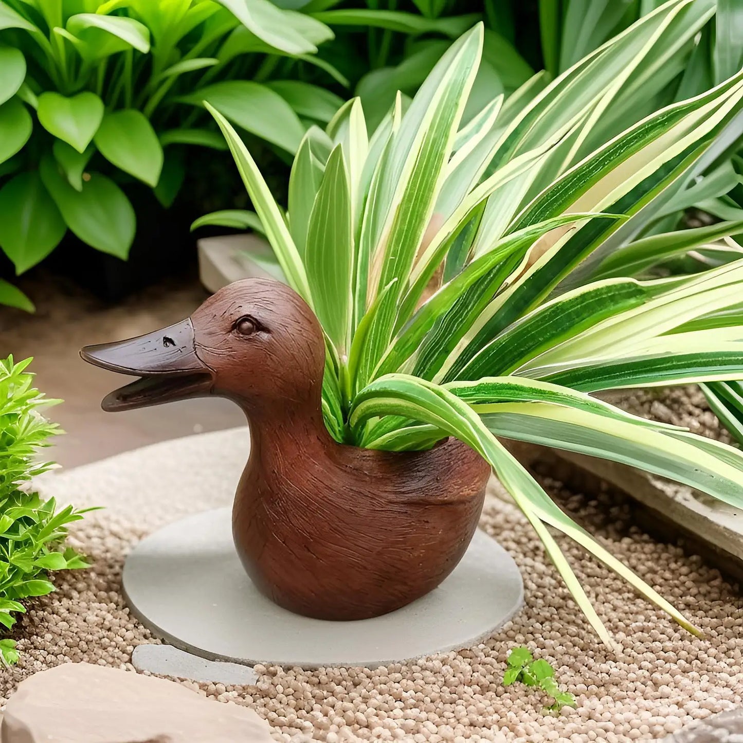 Entenstandbild Blumentopf - QuackyPlanter
