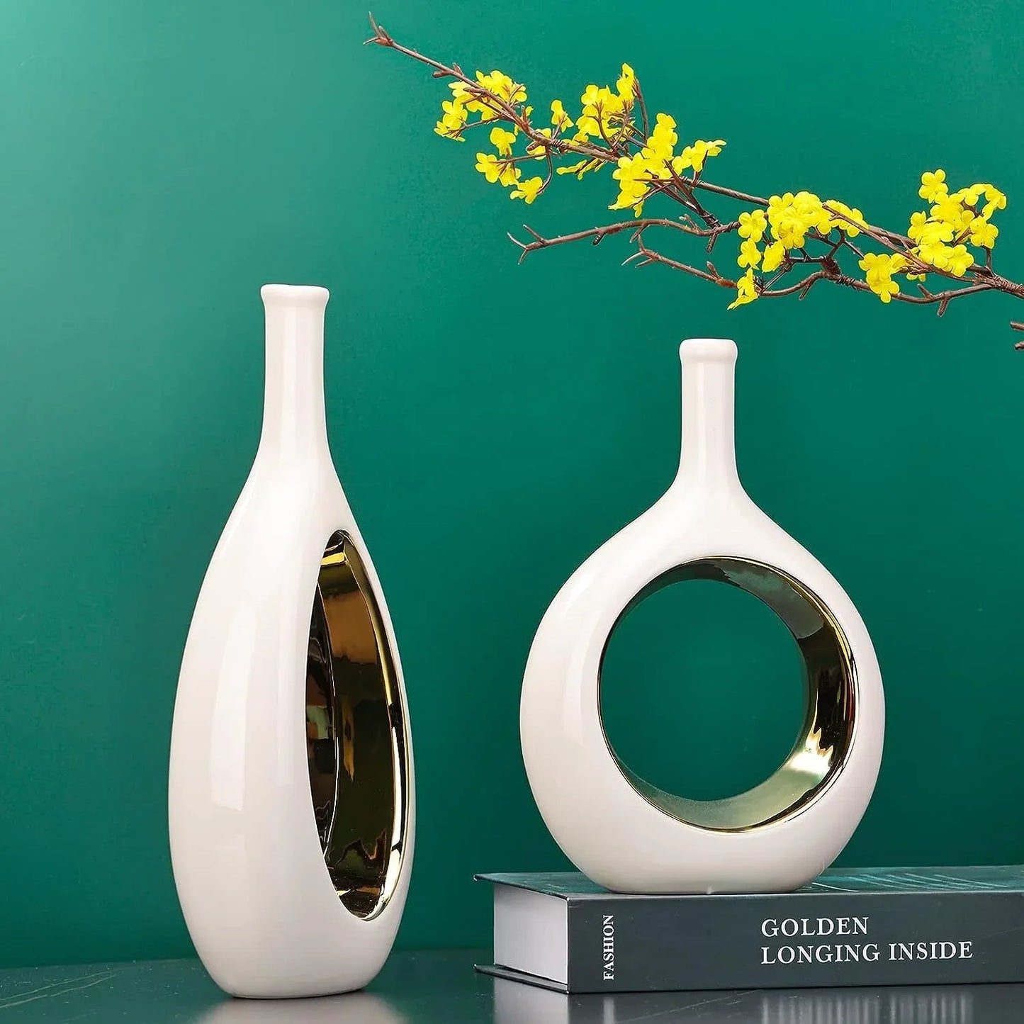 Moderne Hohllipse Vase