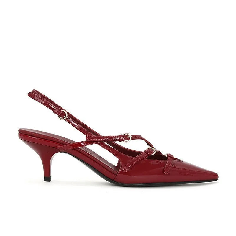 Patentleder Quadratzehen Damen Pumps 6cm hohe Absätze Elegante Frühling Sommer Büro Damen Schuhe