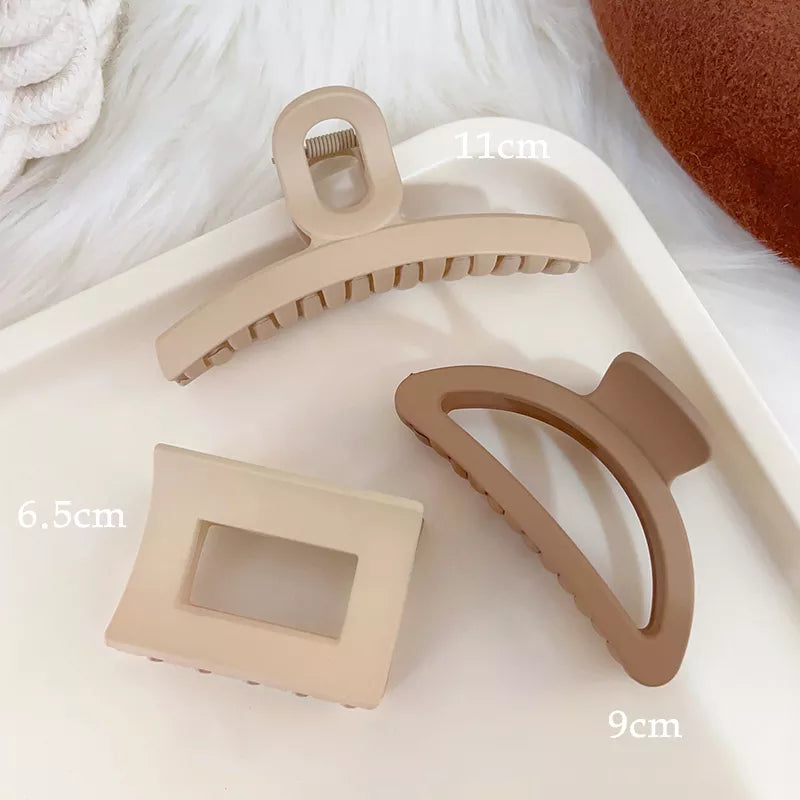 Kopfbedeckung Set Neue Damenmode Krallenclip Kaffee Schwarz Acryl Große Haarklammer Koreanisch Für Mädchen Clip Barrette Haarschmuck