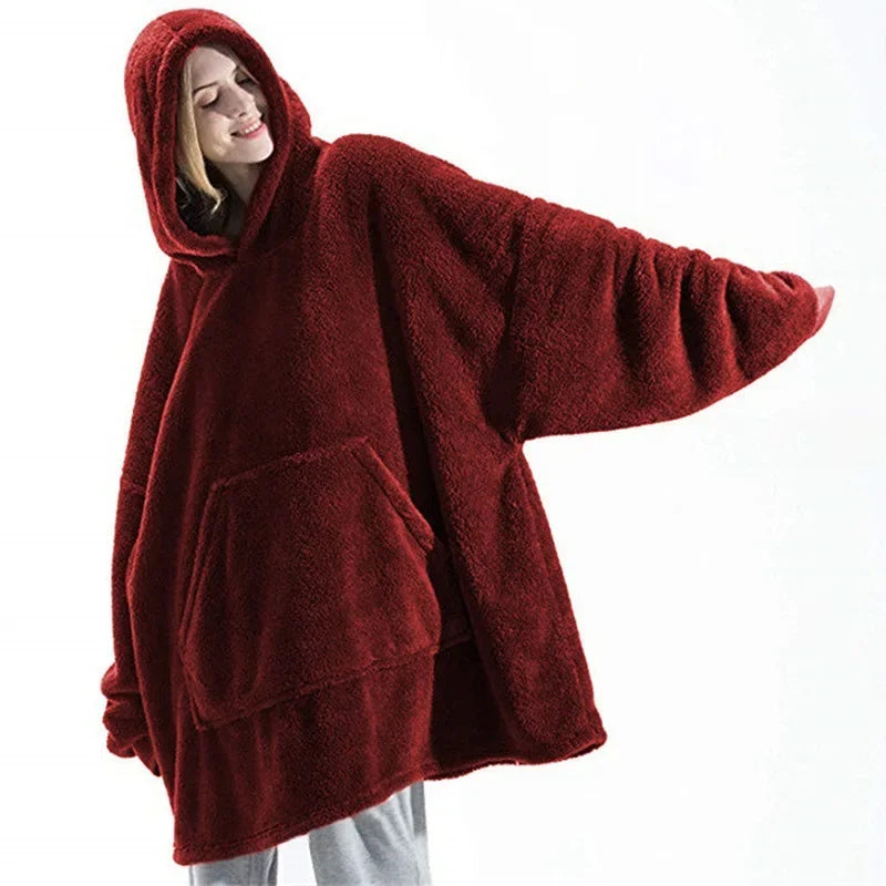Sandsberg Fleece-Deckenpullover | Kuschelig & Bequem | Perfekt für Zuhause & Unterwegs | In vielen Farben erhältlich