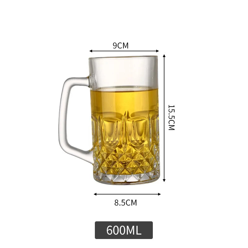 20 - 40oz (600-1200ML) Dickes Glas Hochkapazitäts Transparentes Bierkrug