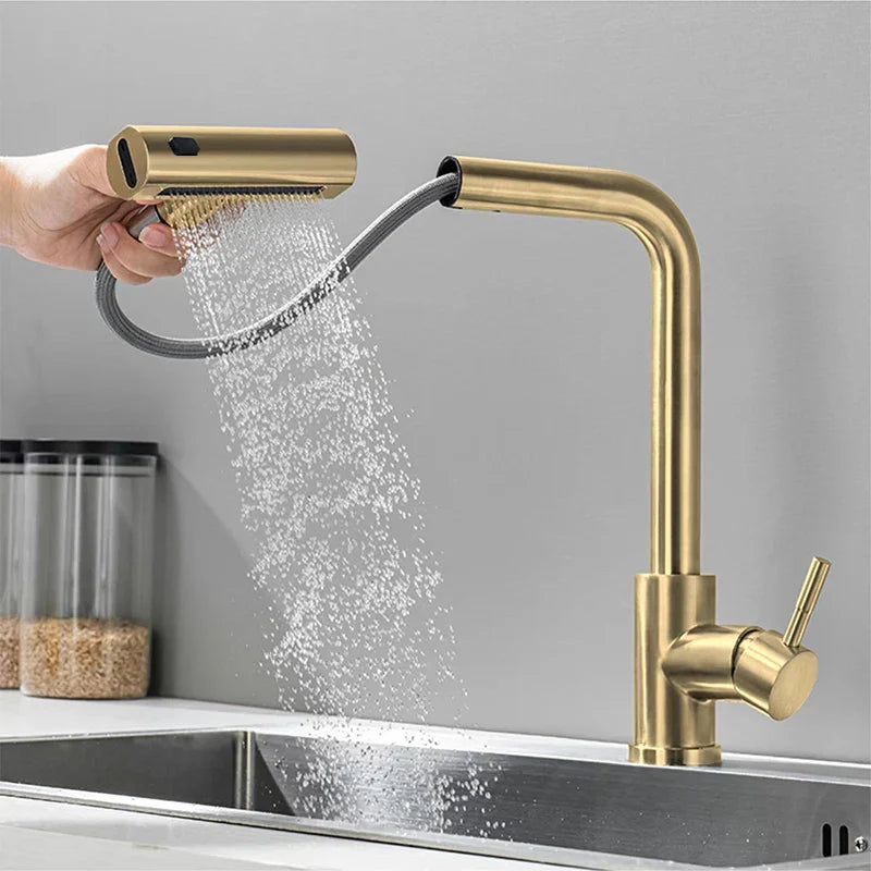 Küchenarmatur – herausziehbare Wasserfall-Handbrause