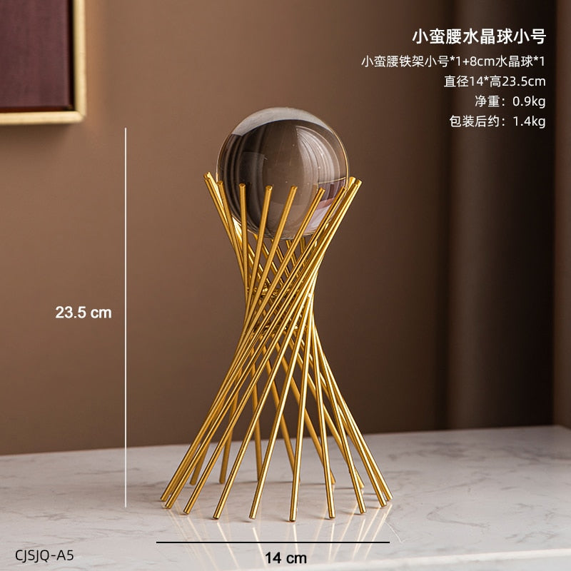 Goldene dekorative Tierstatue