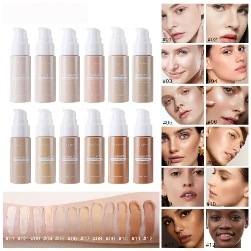Sandsberg | Flüssige Gesichtsfoundation Creme Öl-Kontrolle BB Creme Matte Basis Aufhellende Concealer Langanhaltende Vollabdeckung Damen Make-up Kosmetik