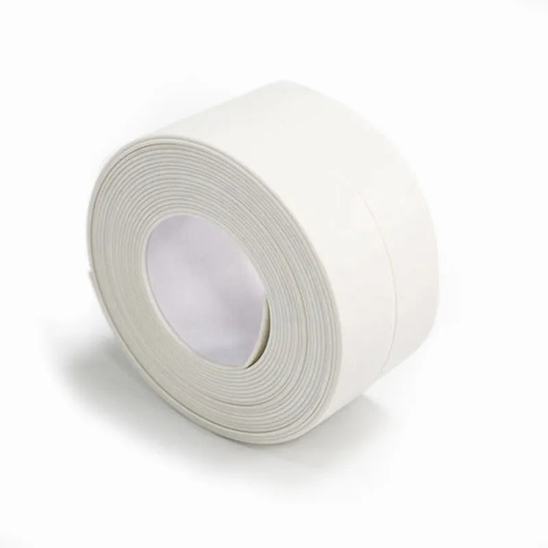 PVC wasserdichter Wandaufkleber - Selbstklebendes Dichtungsband für Küche und Bad, schimmelresistentes Spül- und Herdrissband, Badewannen-Eckenschutz