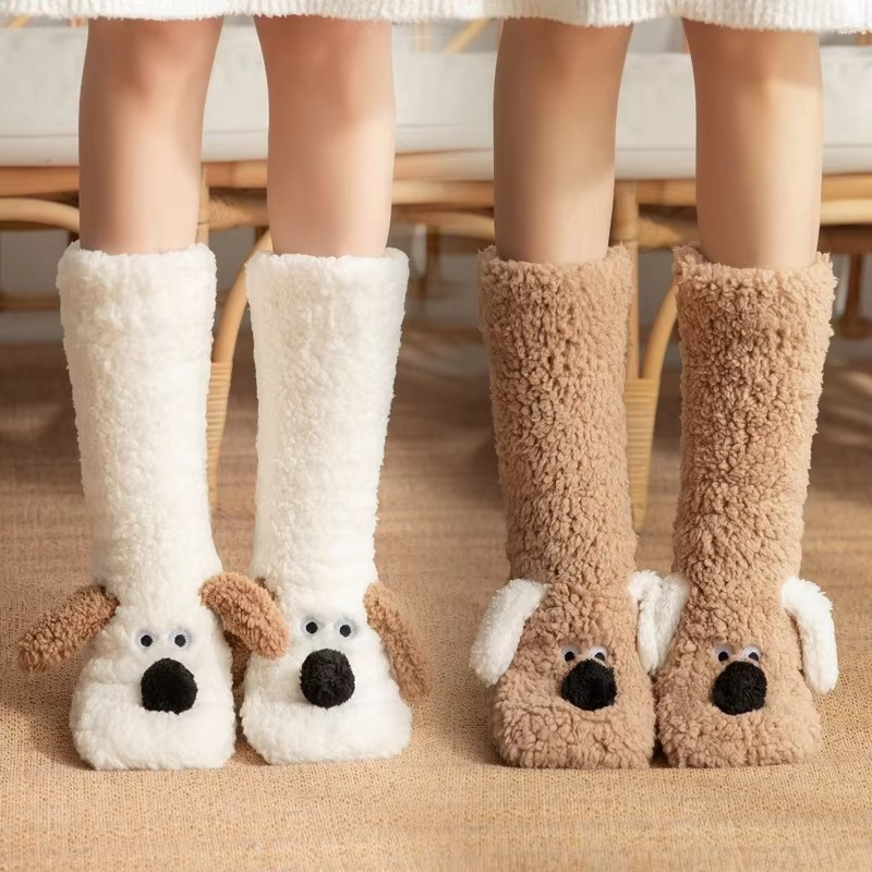 Sandsberg | Luxuriöse Samt-Koralle Fleece-WinterSocken für Damen