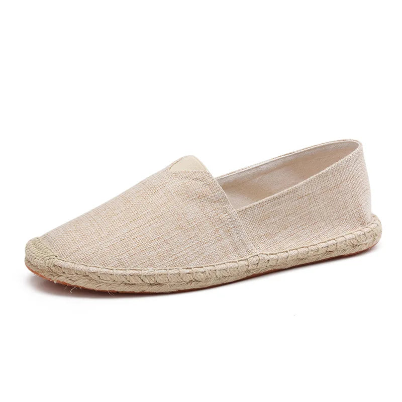 Frühling Sommer Damen Freizeit Schuhe Flach Damen Slip-On Stoffschuhe Atmungsaktiv