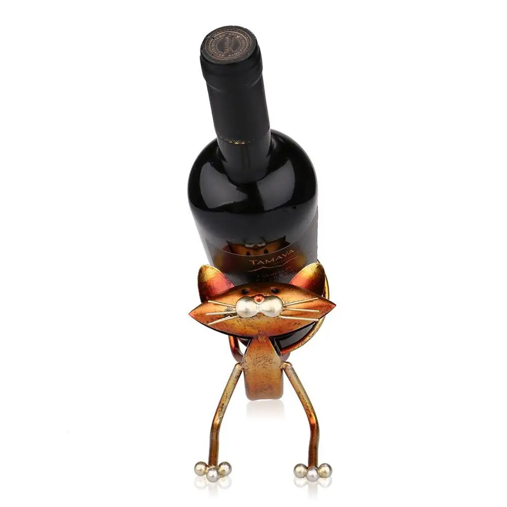 Tooarts Weinregal Flaschenhalter Schrank Stand Regal Organizer Aufbewahrung retro Figuren Miniaturen Statuen Skulpturen Wohnkultur